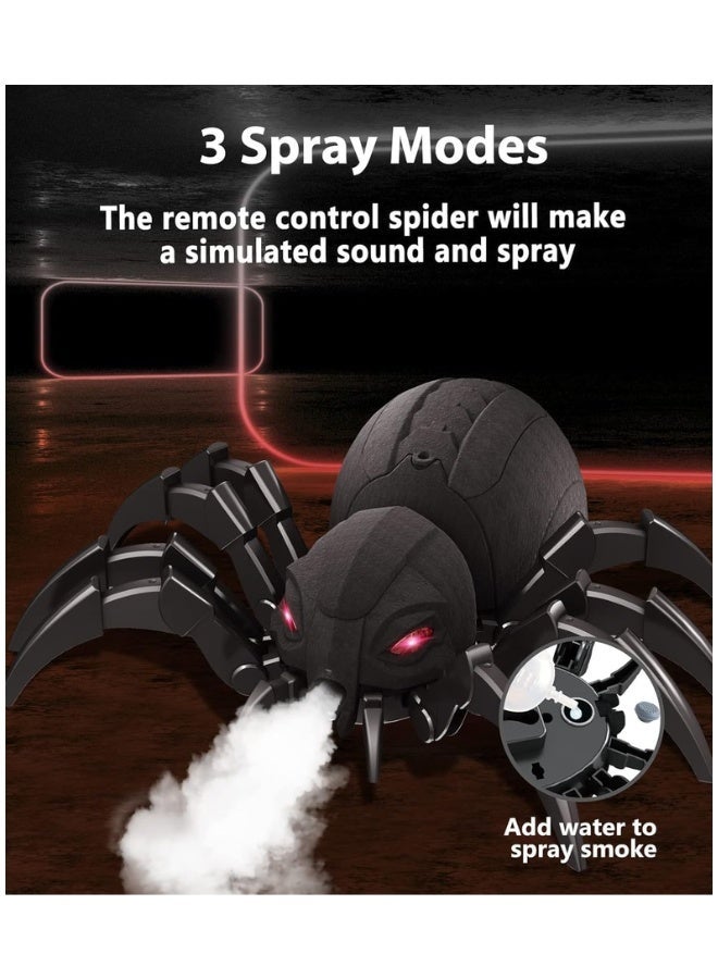 DAT 2.4GHz Remote Control Spider Spray Toy with Mist Smoke Effects, 3 Spray Modes, Sound & Music, Demo Modes, RC Forward/Backward - Image 2